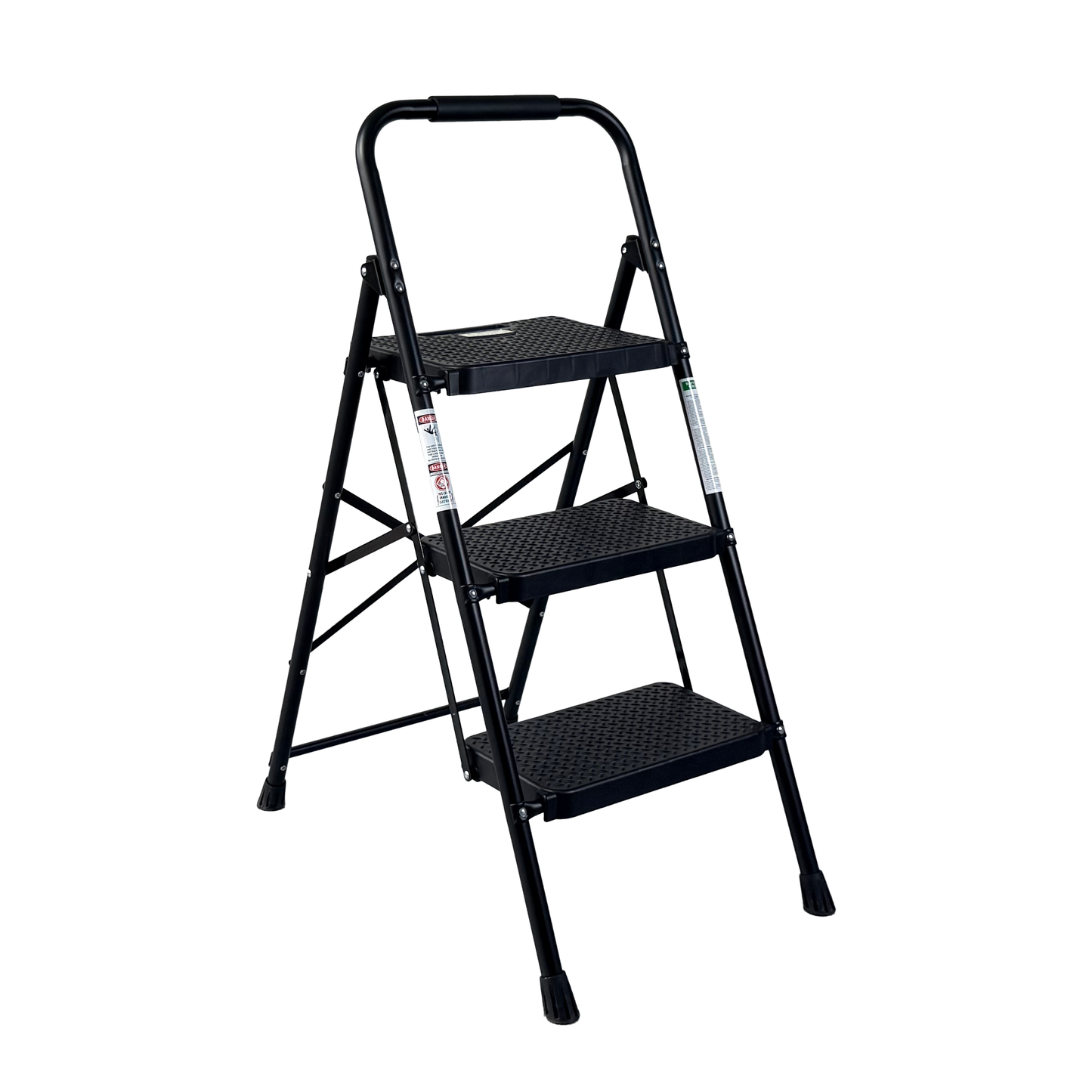 3 Step Ladder Folding Step Stool with Wide Anti-Slip Pedal