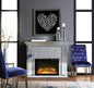 Noralie Mirrored & Faux Diamonds Fireplace