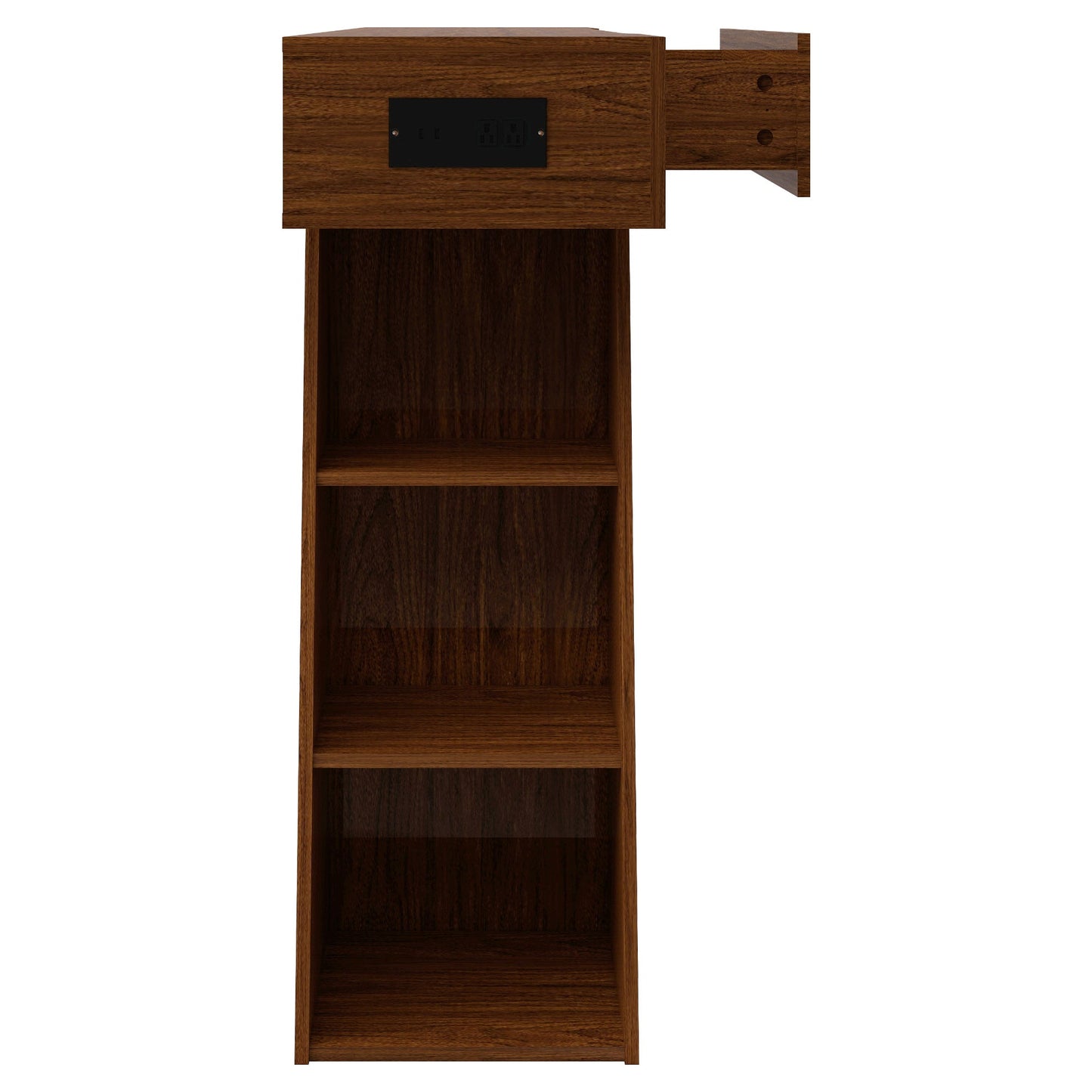 60 Inch Narrow Console Table with Built-in Power Outlet
