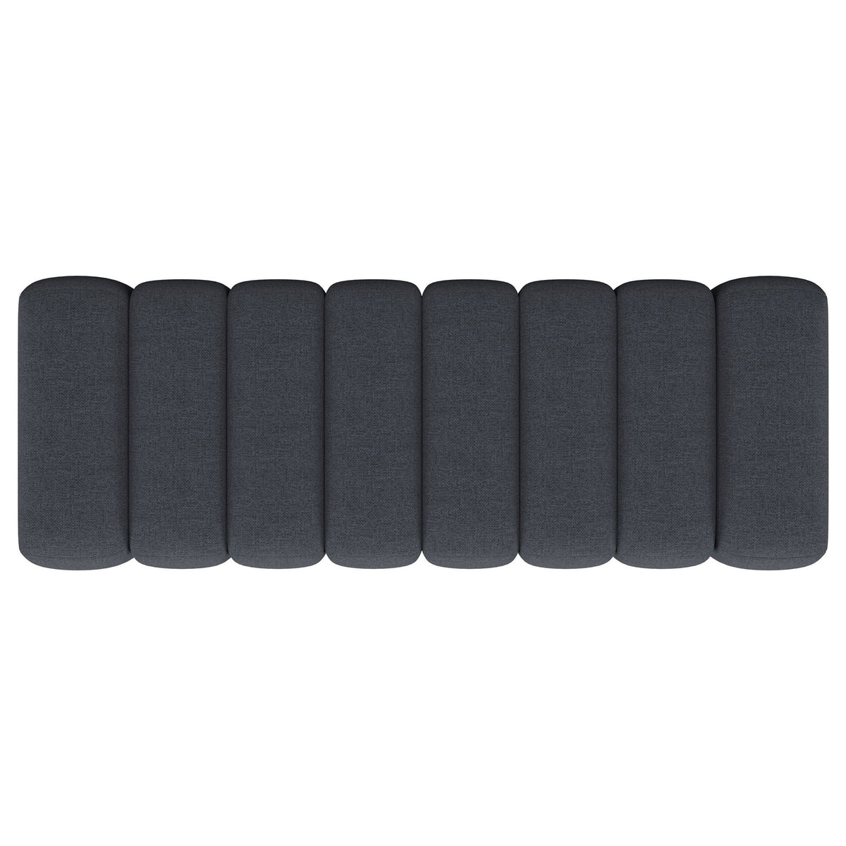 Summer Fabric Upholstered Tufted Accent Bench Charcoal