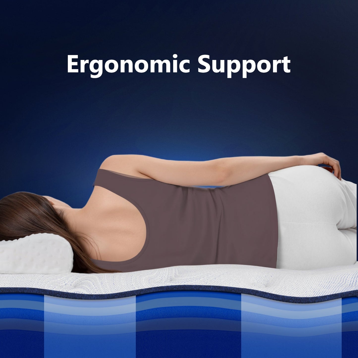 Bedstory Spine Align Pro 14" King Firm Cooling Hybrid Mattress