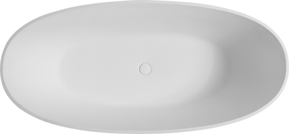 65" Freestanding Solid Surface Bathtub