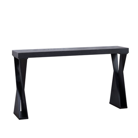 Console Table With Crossed Legs For Hallway - Black