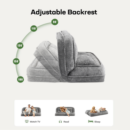 Double Human Dog Bed Loveseat - Extra Large Floor Couch