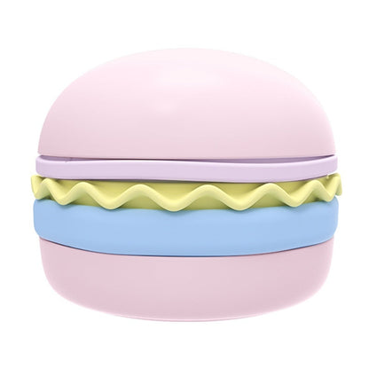 Hamburger Style 5-in-1 Dog Bowl Anti-choke Non-slip Pet Slow Feeding Bowl