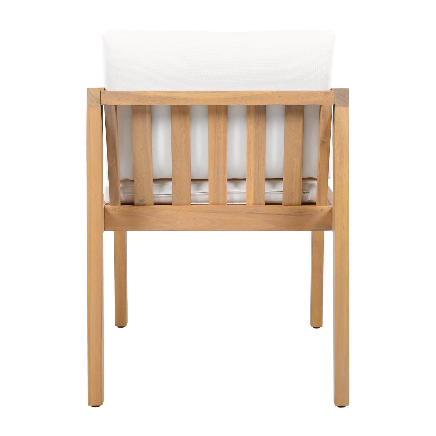 Outdoor Dining Chairs (Set of 2) with Acacia Wood Frame
