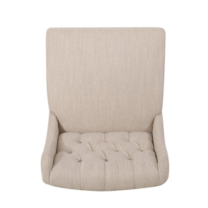 Solstara Upholstered Dining Barstool with Button Tufted and Wing Back
