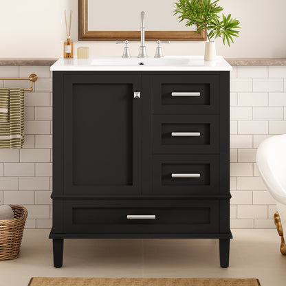 30" Bathroom Vanity with Sink Combo Set