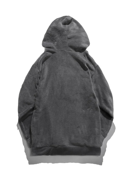 Men's Drawstring Long Sleeve Fleece Hoodie
