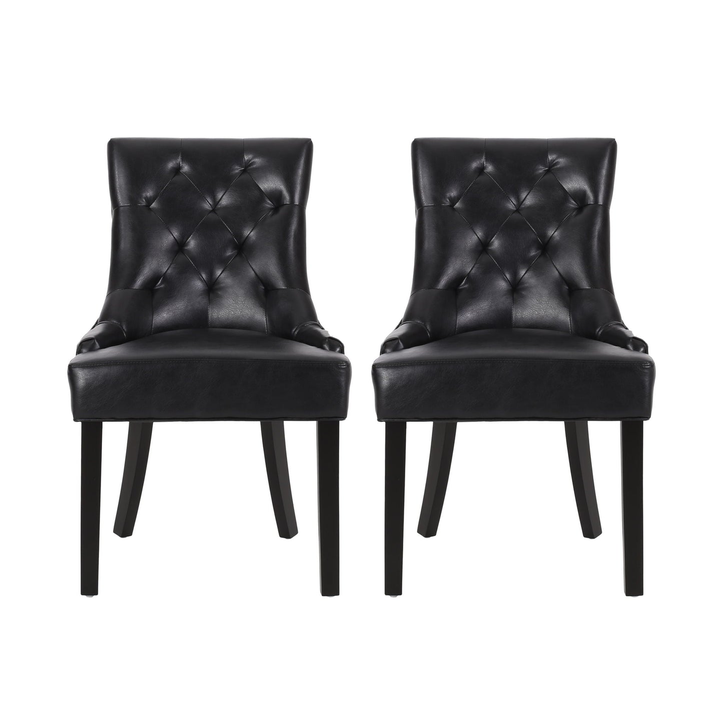 Cheney Contemporary Dining Chair Tufted Upholstery (Set of 2)