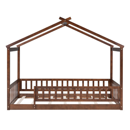 Bed House Bed Frame With Fence