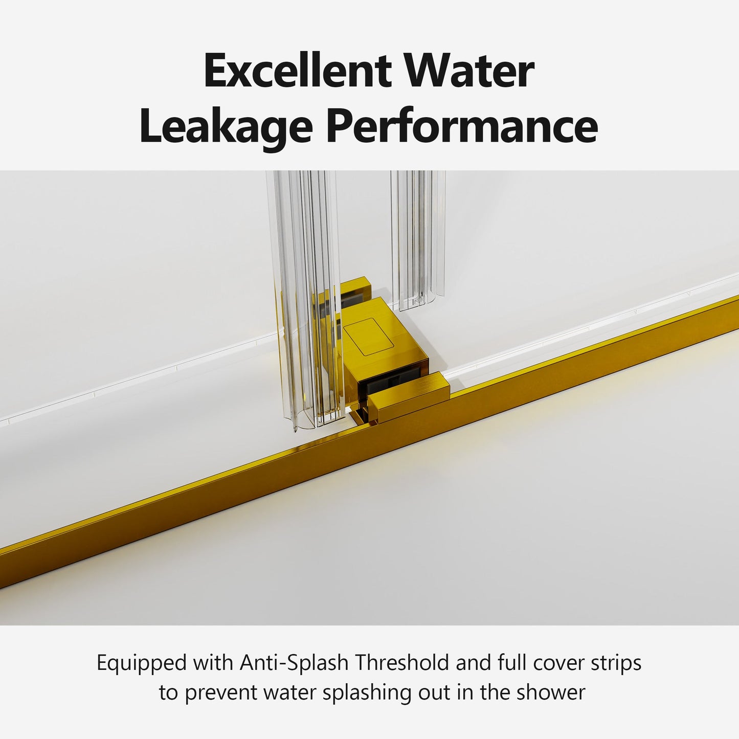 56-60 Inch Width by 76 Inch Height Frameless Double Sliding Soft-Close Shower Door