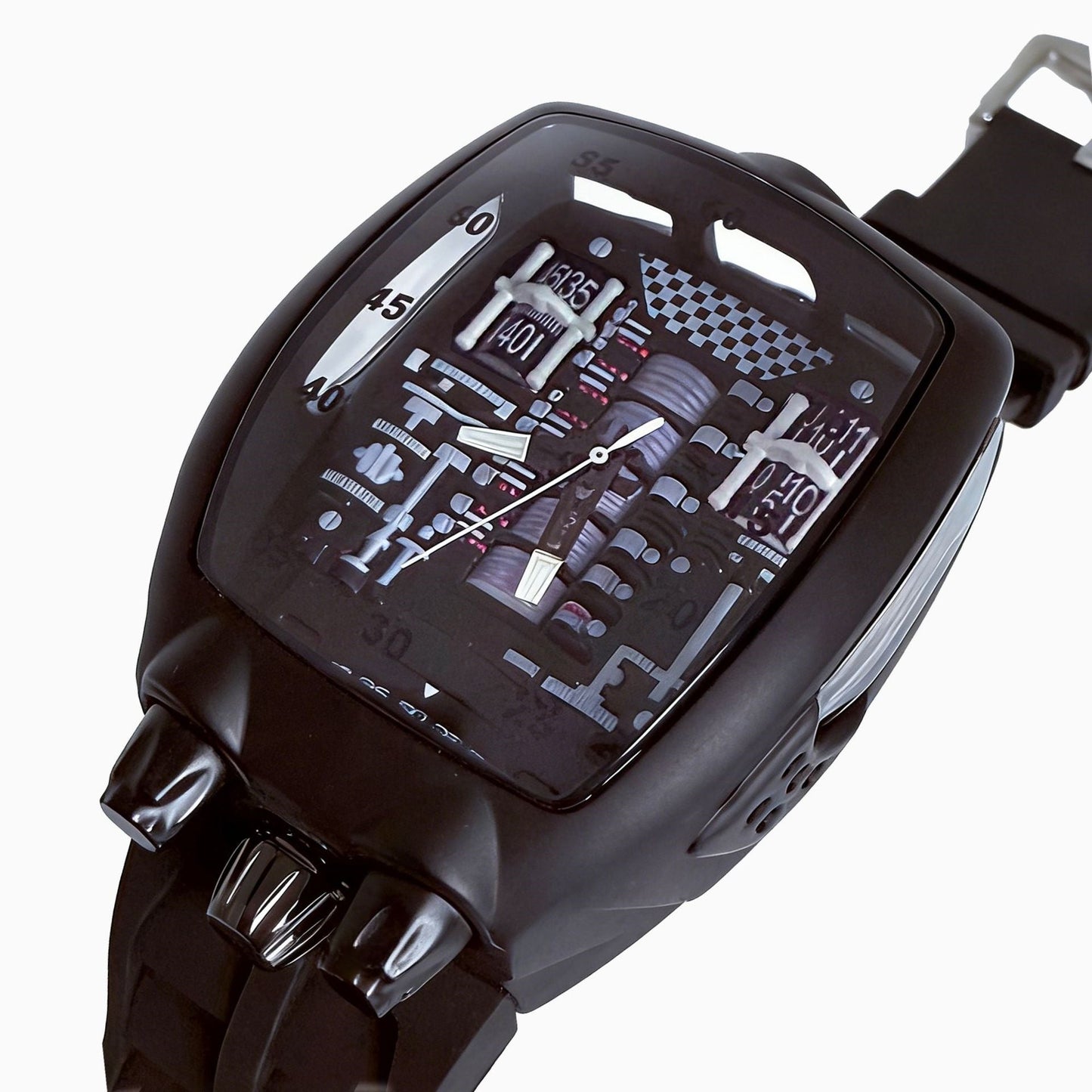 Engine Movement Mens Watch Brand Quartz Watch Fashionable And Distinctive