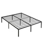 Queen Size Platform Bed with Quiet Support - Black