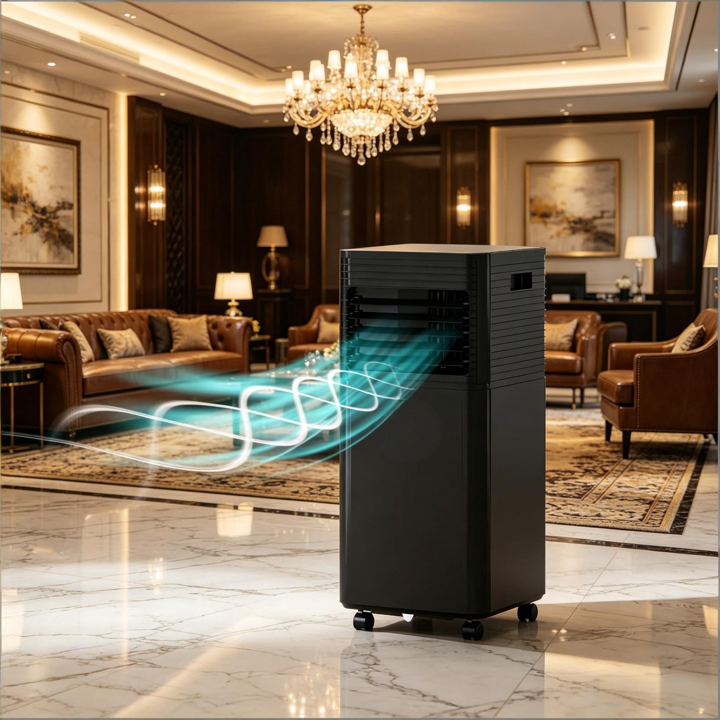 Mobile Air Conditioner with Wheels