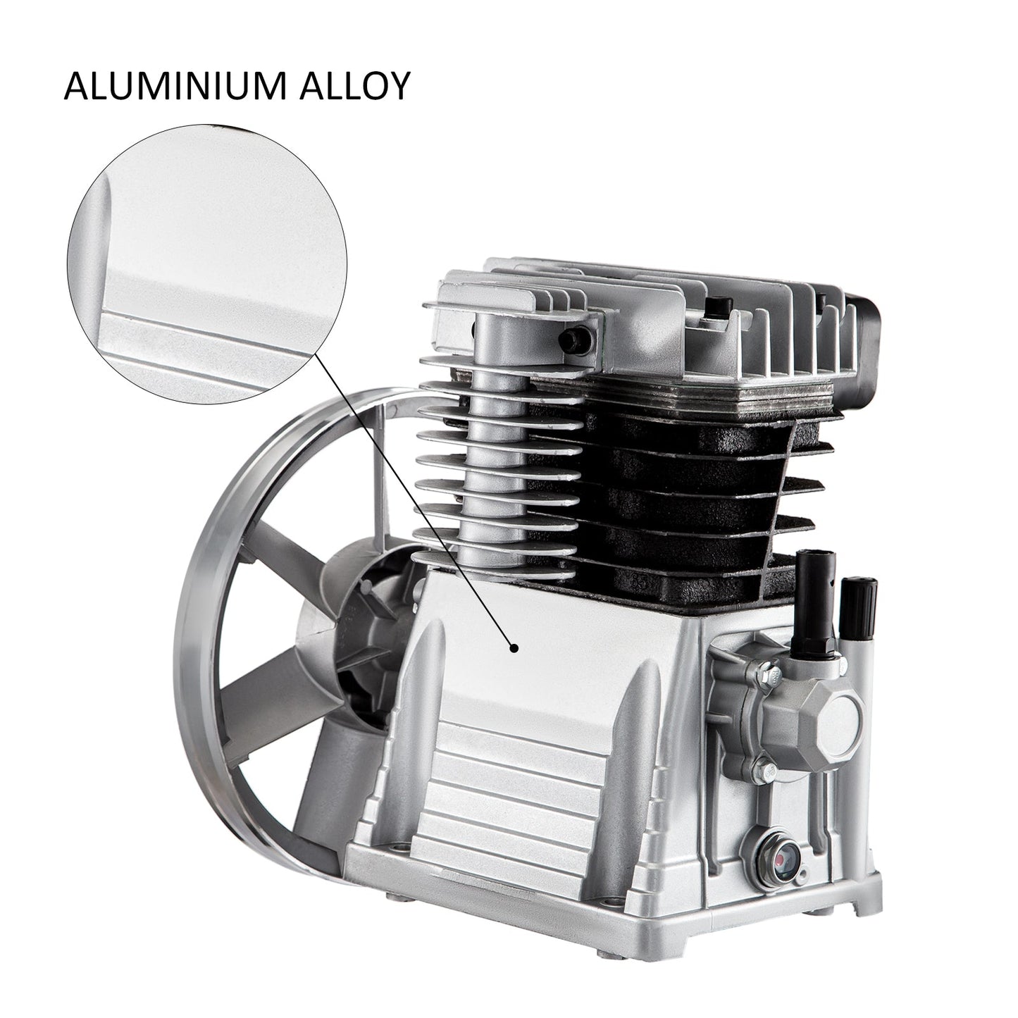 Air Compressor Pump, 3HP 11CFM, Industrial Twin Cylinder