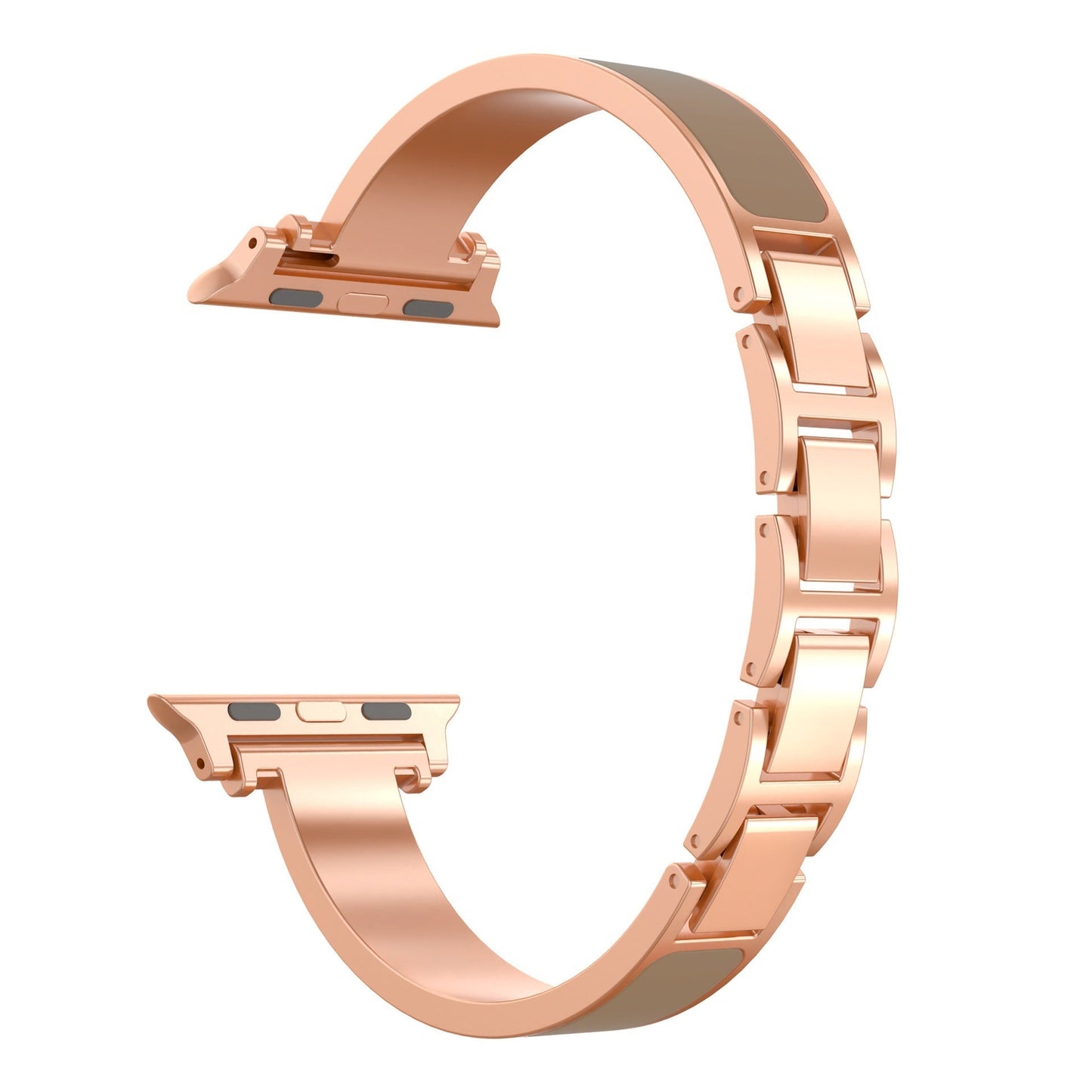 Chanel-style Bracelet-style Metal-link Watch Strap