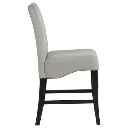 Upholstered Counter Stools (Set of 2) - Gray