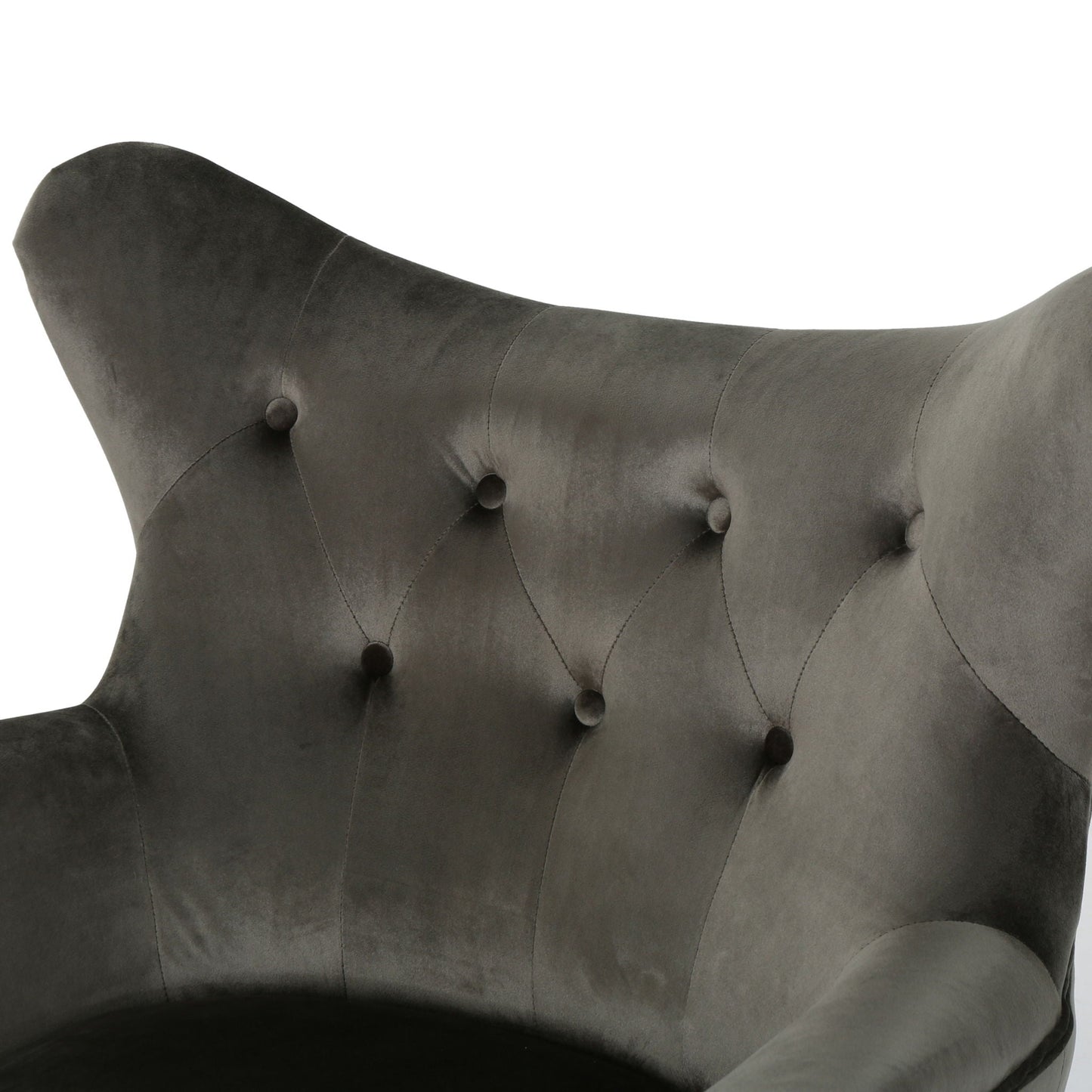 Alyssa Mid Century Upholstered Arm Chair With Wingback Design