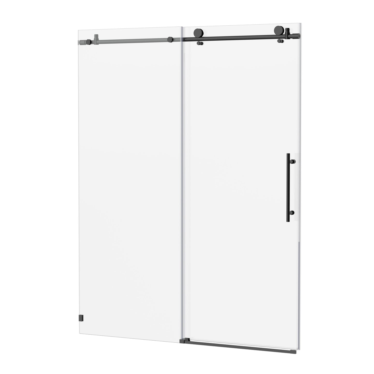 56-60"W x 76"H Frameless Sliding Shower Door with Premium Tempered Glass