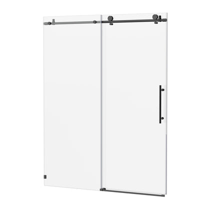 56-60"W x 76"H Frameless Sliding Shower Door with Premium Tempered Glass