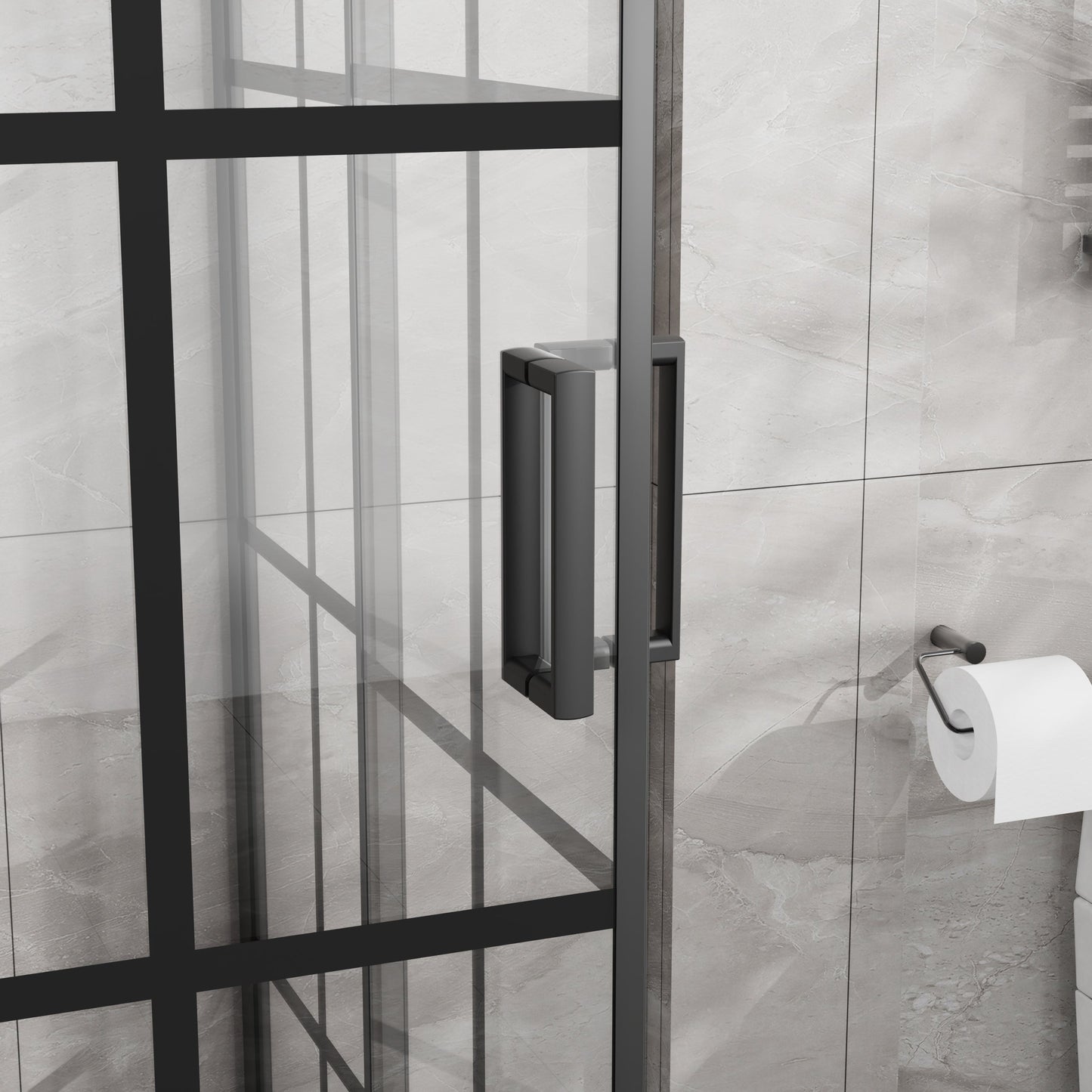 Goodyo Corner Shower Enclosure with Double Sliding Doors