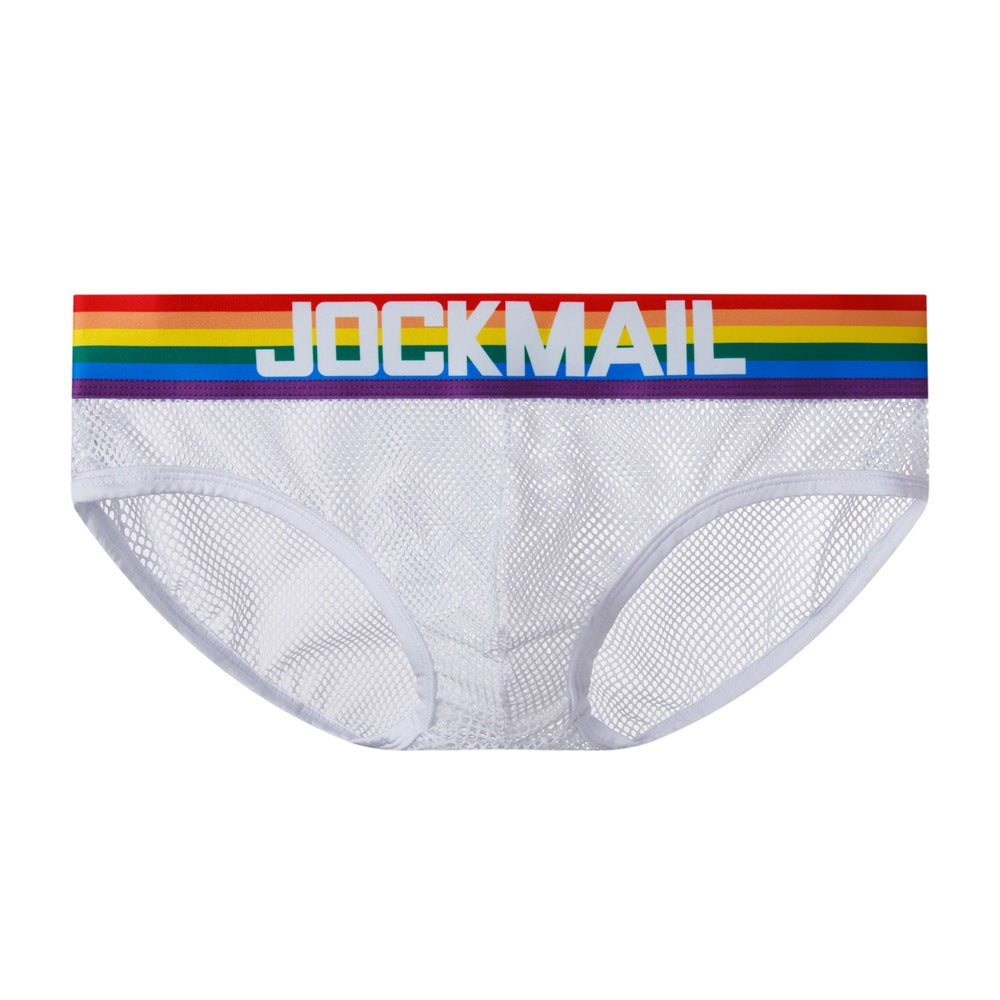 Mens Underwear Rainbow Mesh Breathable