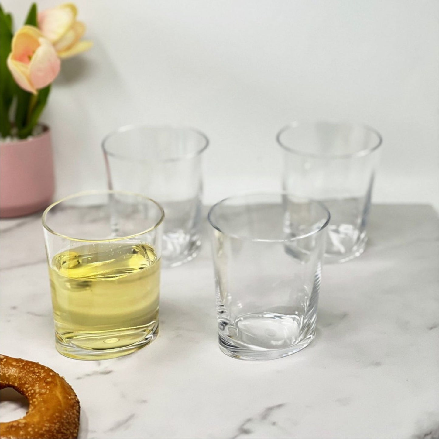 Oval Halo Acrylic Glasses (Set of 4)