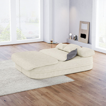 2 In 1 Foldable Sofa Bed With Multi Functional Blanket, Floor Lounge Sofa