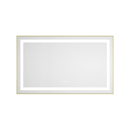 40 x 24 Inch LED Bathroom Mirror With Front And Backlight