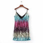 Womens Sparkly Sequin Sleeveless Dress Fashion Spaghetti Straps Dresses Nightclub Clubwear Cocktail Evening Party Costume