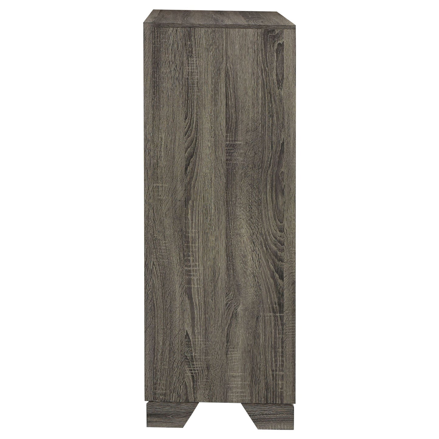 Funston - 4 Drawer Chest Of Drawers With Bar Handles - Brown Oak