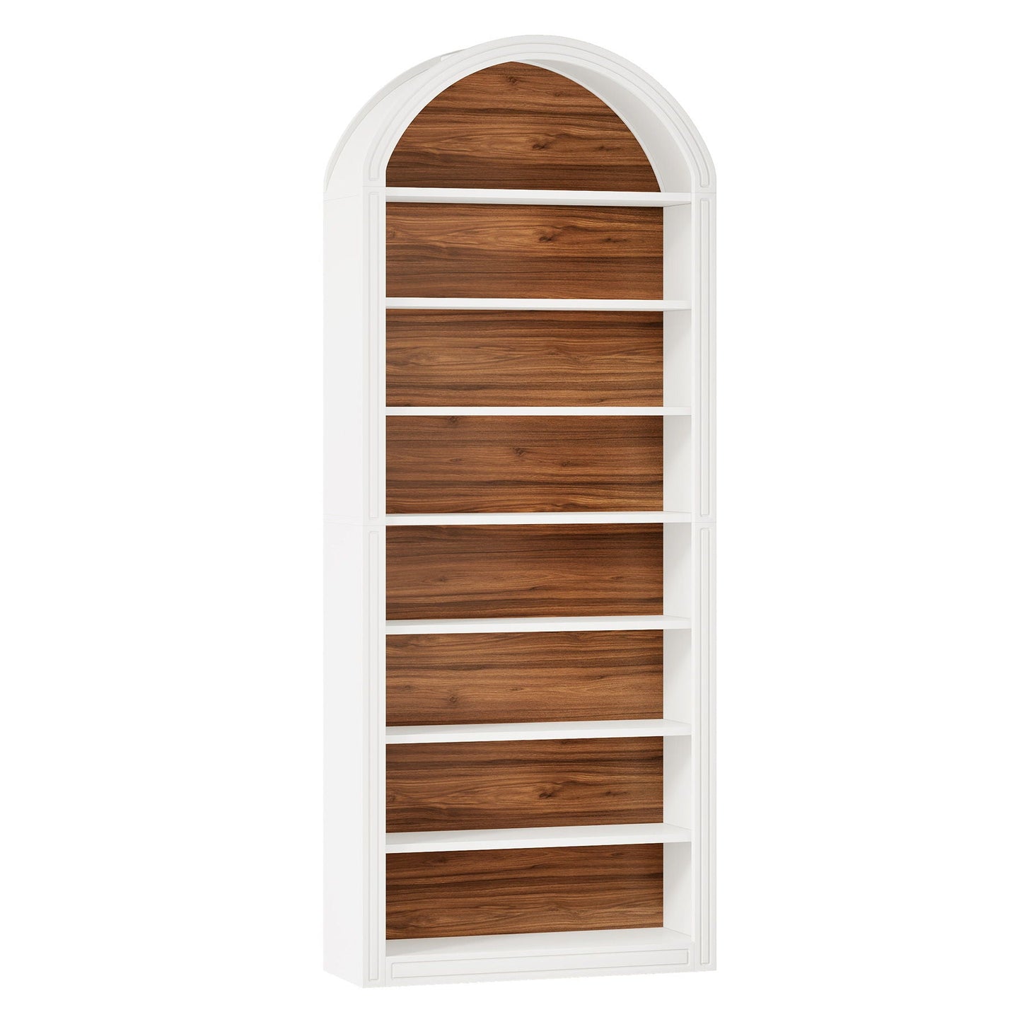 8 Tier Arched Open Display Shelving Unit For Living Room