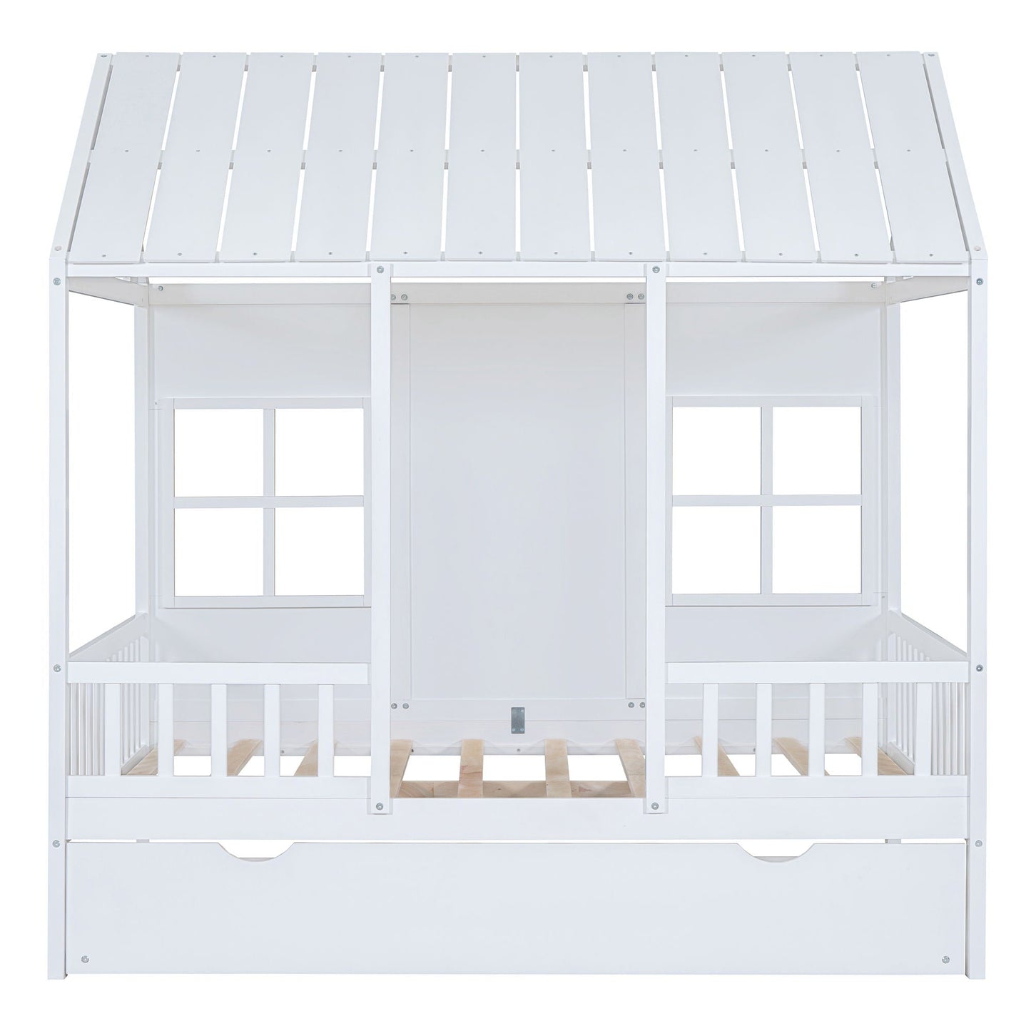 House Bed With Twin Size Trundle, Daybed