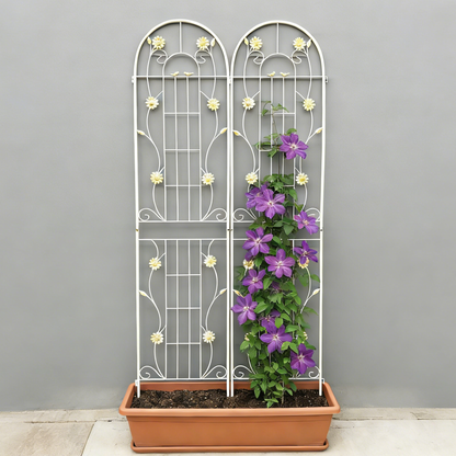 2 Pack Metal Garden Trellis 86.7" x 19.7"