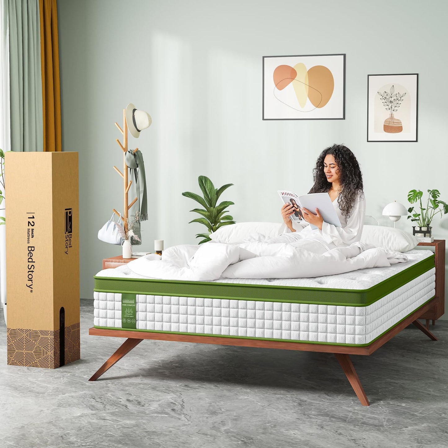 14" Hybrid Mattress With Gel Memory Foam And Pocket Springs