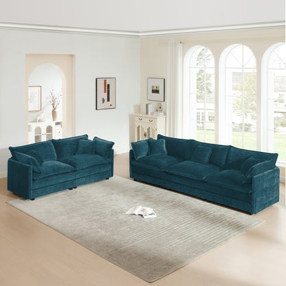 Chenille Sofa Set of 2: 2 & 3 Seater Couch