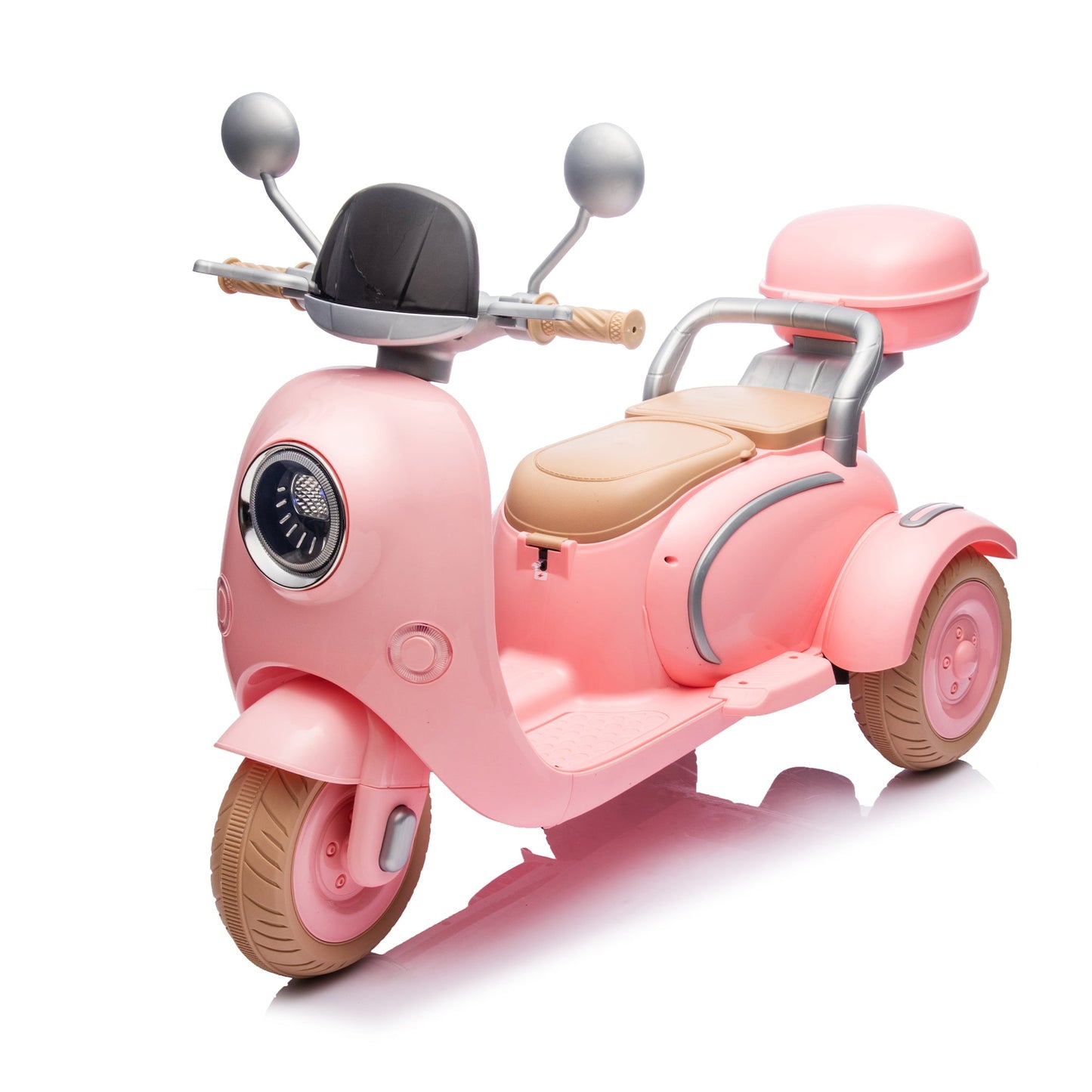 12V Two Motors Kids Ride On Two-Seater Electric Motorcycle