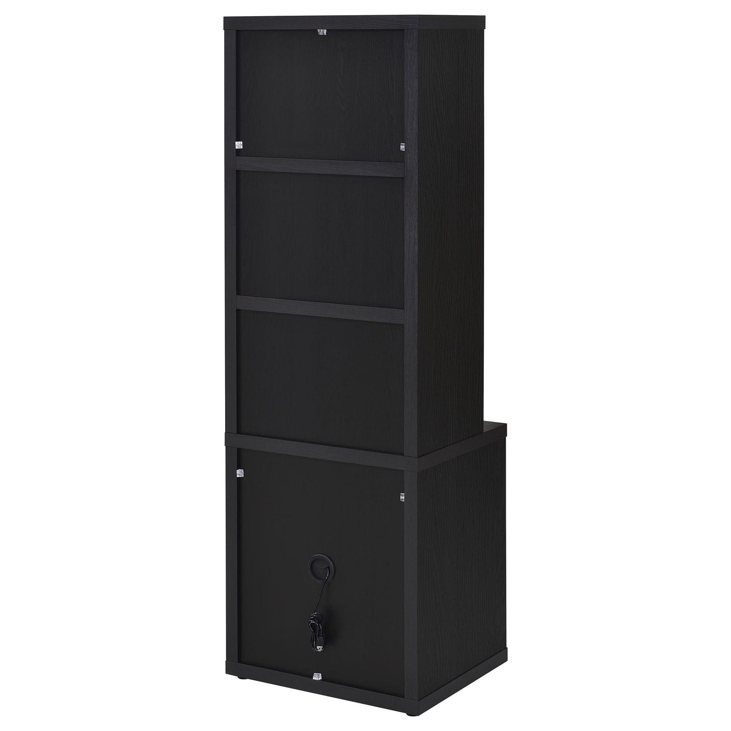 Geary - 3 Shelf Bookcase With USB Charging And Lockable Top Drawer