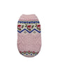 Retro Pet Sweater With New Year Roses Pattern