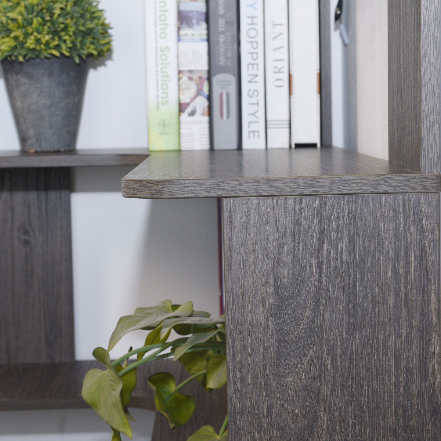 L-Shaped Design Corner Bookshelf