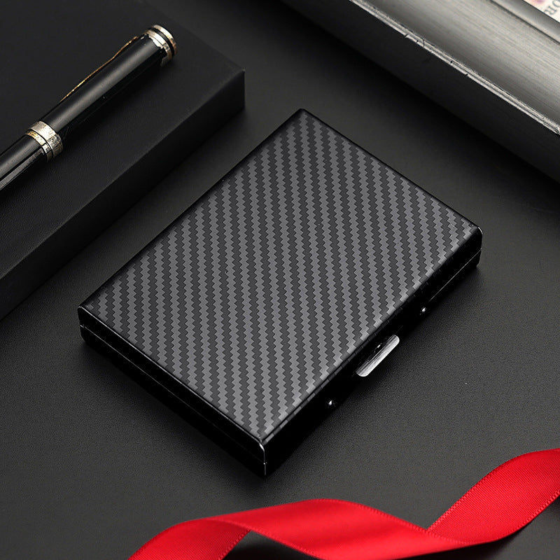 6-Slot Multi-Function Stainless Steel Large-Capacity Metal Card Holder