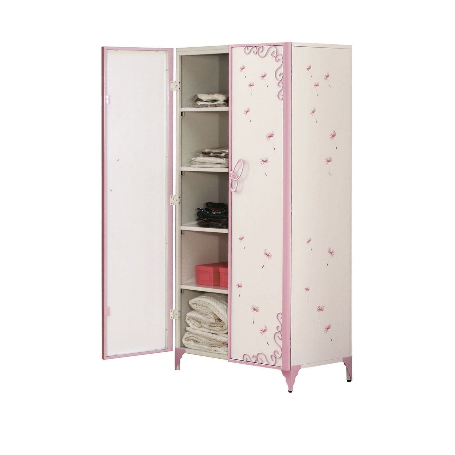 Priya II Synthetic Leather Purple Wardrobe
