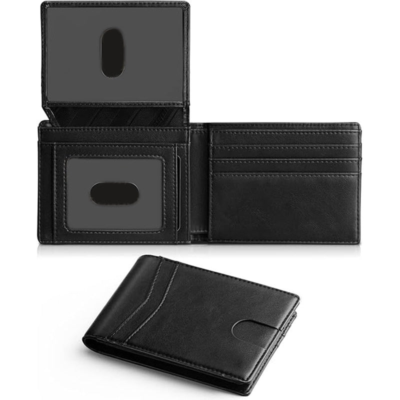 Carbon-fiber Flip-top Money Clip Double-folded Short Style