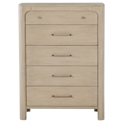 Solano 5-drawer Bedroom Chest of Drawers Weathered Mango