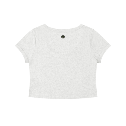 Loki & Ivy Women's Solid Color Slim Crop T-Shirt