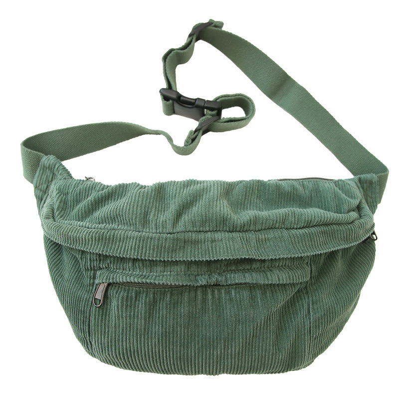 Corduroy Canvas Bag Large-capacity Casual Shoulder And Crossbody Bag