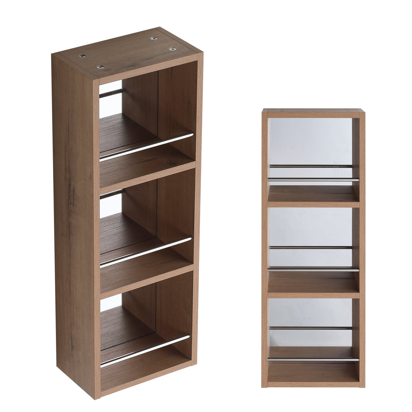 10'' Wall Mounted Bathroom Mirror Cabinet with Open Storage