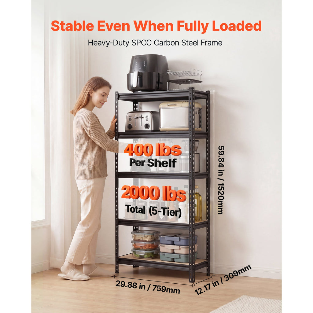 5-Tier Adjustable Storage Shelves