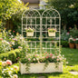 Metal Garden Rustproof Trellis For Climbing Plants Outdoor Flower Support